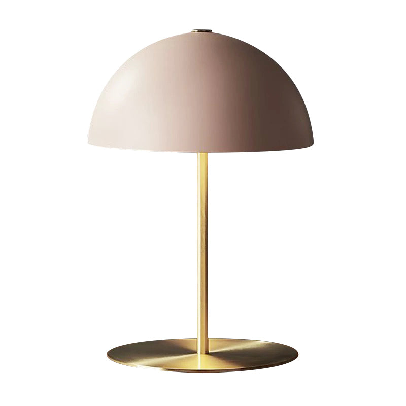 Dome Night Table Light Postmodern Metal 1-Light Bedroom Night Lamp with on-off Switch Clearhalo 'Lamps' 'Table Lamps' Lighting' 2478477