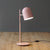 Novelty Macaron Bell Shade Nightstand Light Metal 1 Bulb Kids Bedroom Table Lamp Light Pink Clearhalo 'Lamps' 'Table Lamps' Lighting' 2478520