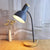 Flexible Gooseneck Metal Reading Lamp Nordic Style Single Night Table Light with Bell Shade Grey Clearhalo 'Lamps' 'Table Lamps' Lighting' 2478550