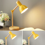 Torchlight Shade Study Light Macaron Metal 1 Head Bedroom Night Table Lamp with Adjustable Joint Clearhalo 'Lamps' 'Table Lamps' Lighting' 2478558