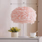 Nordic Style Spherical Nightstand Light Feather 1 Head Living Room Accent Table Lamp Clearhalo 'Lamps' 'Table Lamps' Lighting' 2478604