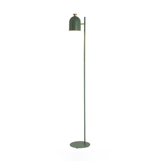 Metal Cloche Shaped Floor Lamp Macaron 1 Bulb Adjustable Standing Light for Living Room - Green - Clearhalo - 'Floor Lamps' - 'Lamps' - Lighting' - 2478669
