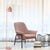 Metal Cloche Shaped Floor Lamp Macaron 1 Bulb Adjustable Standing Light for Living Room Pink Clearhalo 'Floor Lamps' 'Lamps' Lighting' 2478672