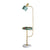 Grenade Swivelable Floor Light Postmodern Metal 1-Light Stand Up Lamp with Marble Tray and Base Green Clearhalo 'Floor Lamps' 'Lamps' Lighting' 2478678