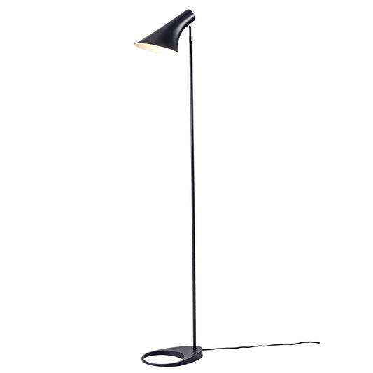 Nordic Flared Reading Floor Lamp Single Metal Floor Light with Pivot Joint for Living Room