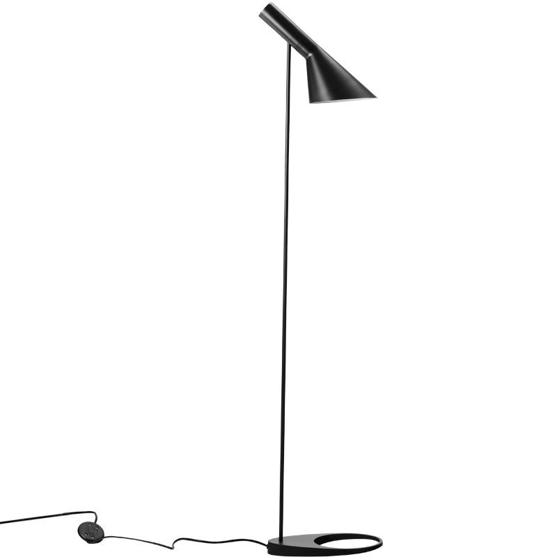Nordic Funnel Shaped Floor Lamp 1-Bulb Metal Swivelable Standing Light for Living Room Clearhalo 'Floor Lamps' 'Lamps' Lighting' 2478739
