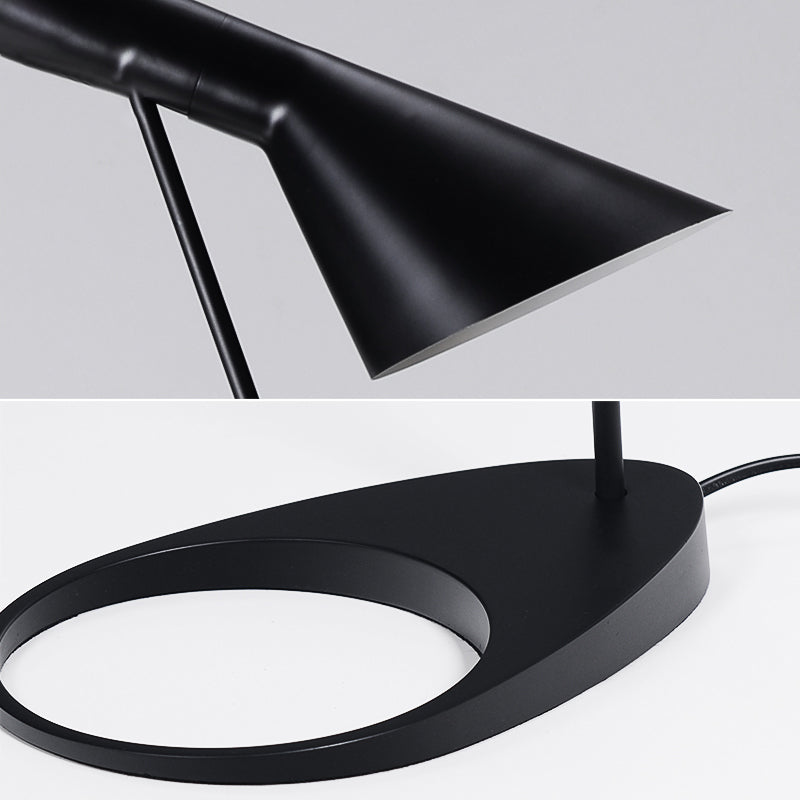 Nordic Funnel Shaped Floor Lamp 1-Bulb Metal Swivelable Standing Light for Living Room Clearhalo 'Floor Lamps' 'Lamps' Lighting' 2478743