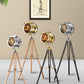 Industrial Tripod Spotlight Floor Lamp 1-Light Stainless Steel Standing Floor Light Clearhalo 'Floor Lamps' 'Lamps' Lighting' 2478755