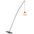 Fishing Floor Lamp Simplicity Metal LED Standing Floor Light with Dangling Shade White Clearhalo 'Floor Lamps' 'Lamps' Lighting' 2478766