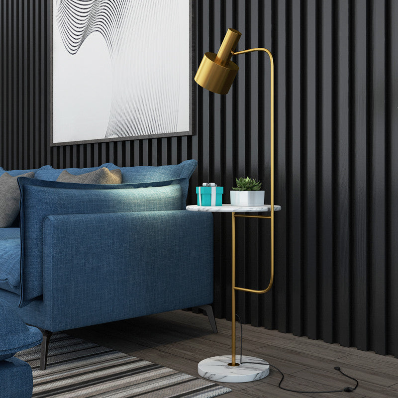 Grenade Metal Spotlight Floor Light Postmodern 1-Light Stand Up Lamp with Tray for Living Room Clearhalo 'Floor Lamps' 'Lamps' Lighting' 2478869