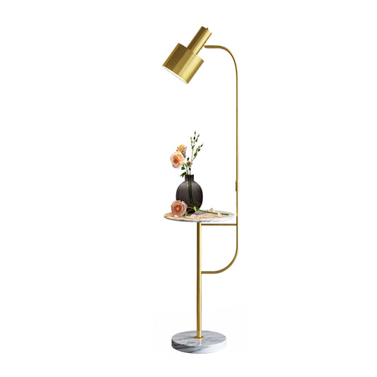 Grenade Metal Spotlight Floor Light Postmodern 1-Light Stand Up Lamp with Tray for Living Room Clearhalo 'Floor Lamps' 'Lamps' Lighting' 2478871
