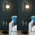 Gooseneck Living Room Floor Lamp Metal Single Minimalist Tray Floor Light with Ball White Glass Shade Black Clearhalo 'Floor Lamps' 'Lamps' Lighting' 2478908