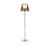 Modern Empire Floor Lamp Acrylic 1-Head Bedside Standing Light with Bell Shade Insert Smoke Gray Clearhalo 'Floor Lamps' 'Lamps' Lighting' 2478953