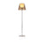Modern Empire Floor Lamp Acrylic 1-Head Bedside Standing Light with Bell Shade Insert Amber Clearhalo 'Floor Lamps' 'Lamps' Lighting' 2478954
