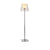 Modern Empire Floor Lamp Acrylic 1-Head Bedside Standing Light with Bell Shade Insert Clear Clearhalo 'Floor Lamps' 'Lamps' Lighting' 2478956