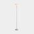 Acrylic Torchiere Floor Lamp Country Living Room Standing Light with Flexible Arm 1.0 White Clearhalo 'Floor Lamps' 'Lamps' Lighting' 2478990