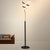 Spiral Metallic Accent Floor Light Minimalistic LED Stand Up Lamp for Living Room Black Clearhalo 'Floor Lamps' 'Lamps' Lighting' 2478997