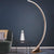 Arched Bedside LED Floor Lamp Metal Minimalist Standing Light with Acrylic Diffuser Coffee Clearhalo 'Floor Lamps' 'Lamps' Lighting' 2479020