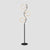 Rotatable Ring Shaped Floor Light Artistic Metal 3-Head Bedroom LED Standing Lamp Black Clearhalo 'Floor Lamps' 'Lamps' Lighting' 2479025