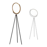 Rotatable Disc Floor Lamp Minimalistic Acrylic LED Tripod Standing Light for Living Room Clearhalo 'Floor Lamps' 'Lamps' Lighting' 2479071