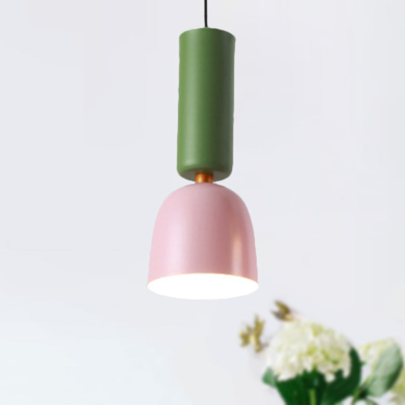 Black Cone/Dome Shade Pendant Light Nordic Style Metal 1 Light Living Room Hanging Ceiling Light, 2"/3" Dia Clearhalo 'Ceiling Lights' 'Modern Pendants' 'Modern' 'Pendant Lights' 'Pendants' Lighting' 247967