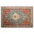 Multi Color Geometric Print Rug Cotton Blend Oriental Indoor Rug Non-Slip Backing Stain-Resistant Area Carpet for Room Orange Red Clearhalo 'Area Rug' 'Moroccan' 'Rugs' Rug' 2479755