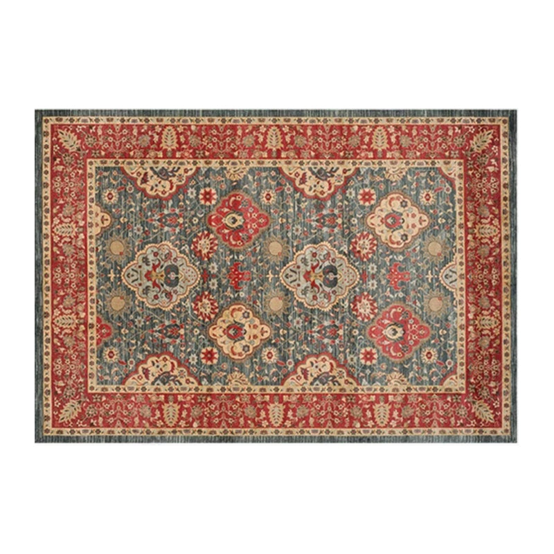 Multi Color Geometric Print Rug Cotton Blend Oriental Indoor Rug Non-Slip Backing Stain-Resistant Area Carpet for Room Orange Clearhalo 'Area Rug' 'Moroccan' 'Rugs' Rug' 2479756