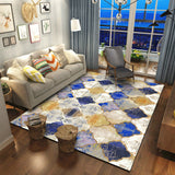 Olden Geometric Printed Rug Multi Color Synthetics Area Carpet Anti-Slip Backing Stain-Resistant Indoor Rug for Parlor Yellow Clearhalo 'Area Rug' 'Rugs' 'Shabby Chic' Rug' 2479788