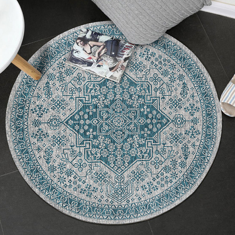 Vintage Geometric Printed Rug Multi Color Polyster Area Carpet Non-Slip Backing Pet Friendly Easy Care Indoor Rug for Room Clearhalo 'Area Rug' 'Rugs' 'Shabby Chic' Rug' 2479838