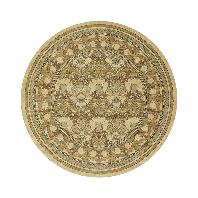 Vintage Geometric Printed Rug Multi Color Polyster Area Carpet Non-Slip Backing Pet Friendly Easy Care Indoor Rug for Room Ginger Clearhalo 'Area Rug' 'Rugs' 'Shabby Chic' Rug' 2479839