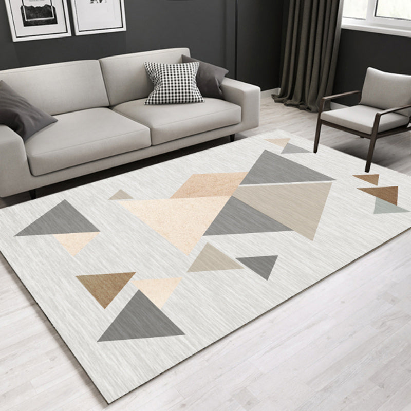 Southwestern Geometric Print Rug Multicolor Cotton Blend Area Carpet Non-Slip Easy Care Indoor Rug for Parlor Gray-Pink Clearhalo 'Area Rug' 'Rugs' 'Southwestern' Rug' 2479886
