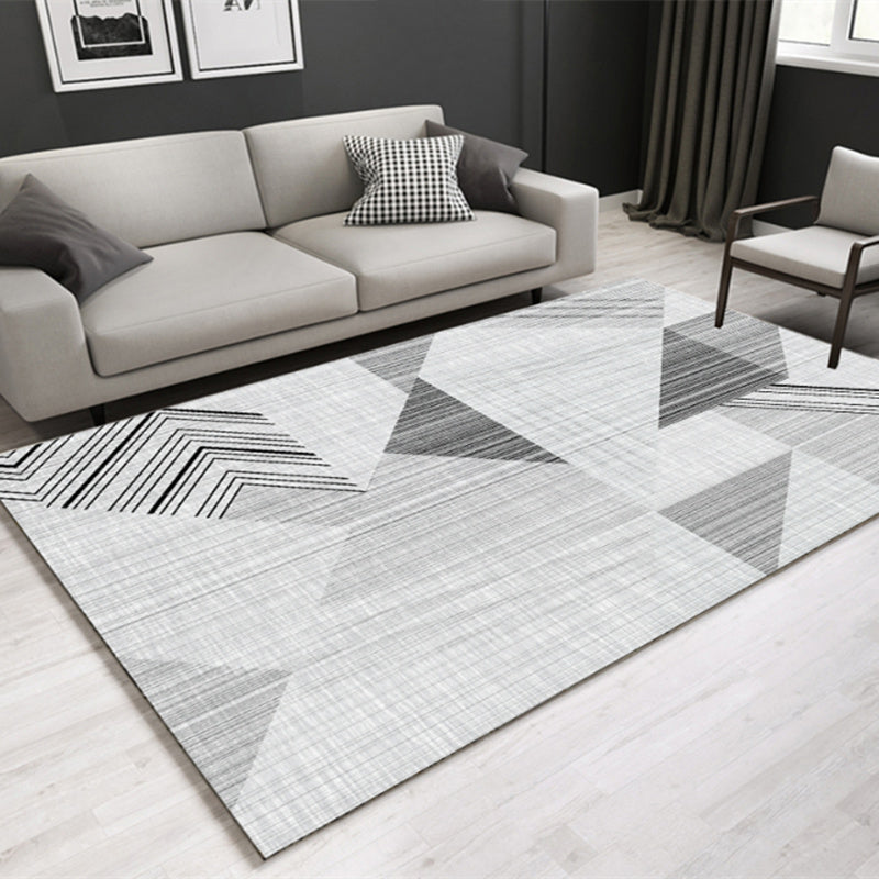Southwestern Geometric Print Rug Multicolor Cotton Blend Area Carpet Non-Slip Easy Care Indoor Rug for Parlor Grey Clearhalo 'Area Rug' 'Rugs' 'Southwestern' Rug' 2479892