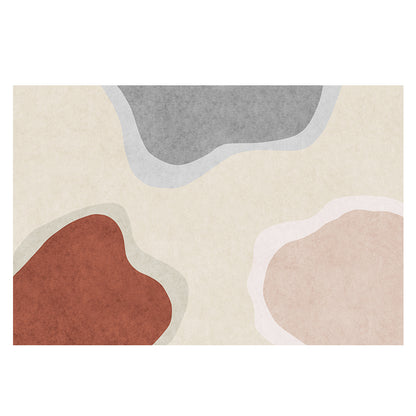 Multi Color Novelty Rug Cotton Blend Color Block Indoor Rug Anti-Slip Washable Easy Care Area Carpet for Bedroom Light Brown Clearhalo 'Area Rug' 'Rug' 2479912