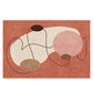 Multi Color Novelty Rug Cotton Blend Color Block Indoor Rug Anti-Slip Washable Easy Care Area Carpet for Bedroom Orange Clearhalo 'Area Rug' 'Rug' 2479919