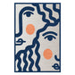 Calming Color Block Rug Multi Color Synthetics Area Carpet Non-Slip Backing Stain-Resistant Indoor Rug for Decor Light Blue-White Clearhalo 'Area Rug' 'Rug' 2479931