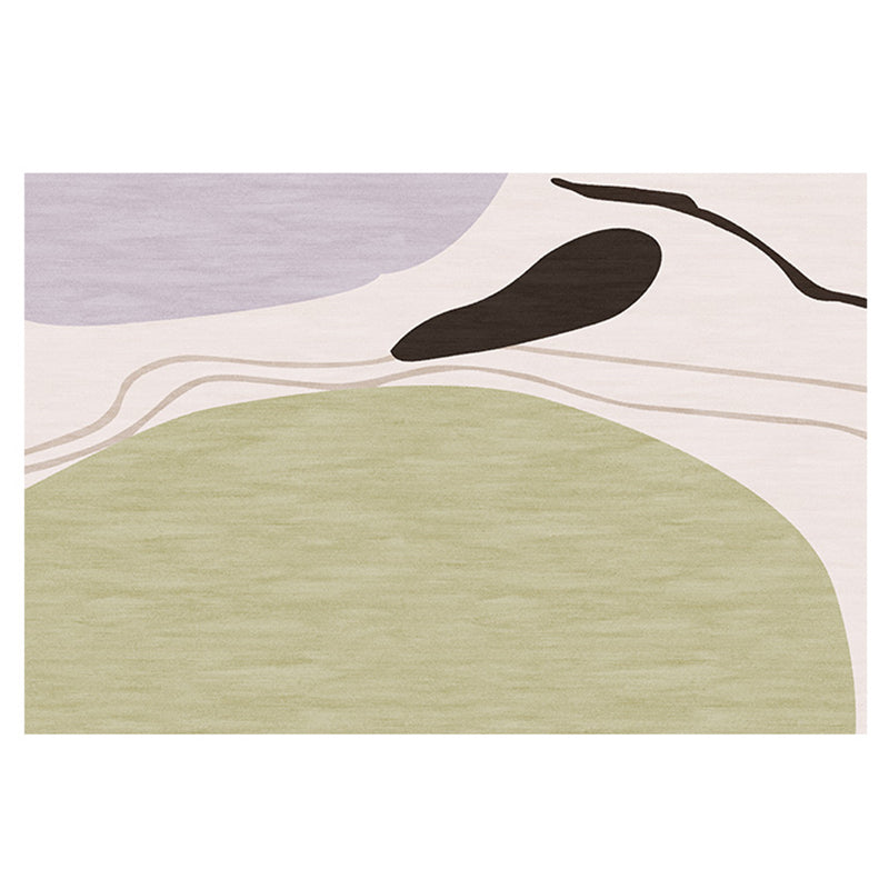 Multicolored Relaxing Rug Synthetics Color Block Area Carpet Non-Slip Pet Friendly Easy Care Indoor Rug for Living Room Green Clearhalo 'Area Rug' 'Rug' 2479957