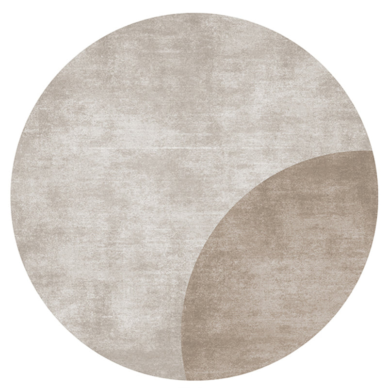 Casual Decoration Rug Multi Color Color Block Area Carpet Synthetics Non-Slip Pet Friendly Washable Indoor Rug Khaki Clearhalo 'Area Rug' 'Rug' 2479978