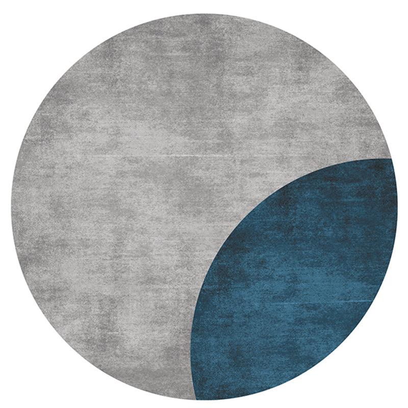 Casual Decoration Rug Multi Color Color Block Area Carpet Synthetics Non-Slip Pet Friendly Washable Indoor Rug Gray-Blue Clearhalo 'Area Rug' 'Rug' 2479984