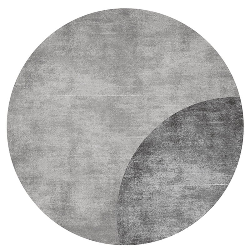 Casual Decoration Rug Multi Color Color Block Area Carpet Synthetics Non-Slip Pet Friendly Washable Indoor Rug Smoke Gray Clearhalo 'Area Rug' 'Rug' 2479987