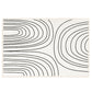 Western Living Room Rug Multi-Color Stripe Printed Indoor Rug Super Fiber Anti-Slip Pet Friendly Carpet White-Black Clearhalo 'Area Rug' 'Rug' 2480056