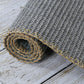 Cabin Solid Color Rug Multi Colored Sisal Area Carpet Non-Slip Backing Easy Care Pet Friendly Indoor Rug for Decoration Smoke Gray Clearhalo 'Area Rug' 'Rug' 2480086