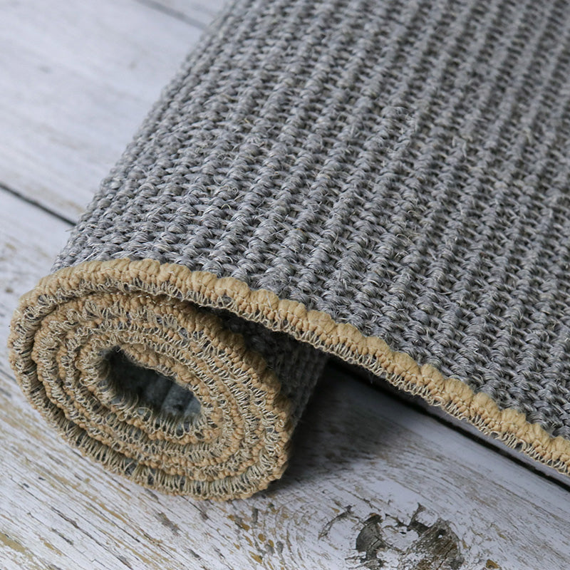 Cabin Solid Color Rug Multi Colored Sisal Area Carpet Non-Slip Backing Easy Care Pet Friendly Indoor Rug for Decoration Grey Clearhalo 'Area Rug' 'Rug' 2480090