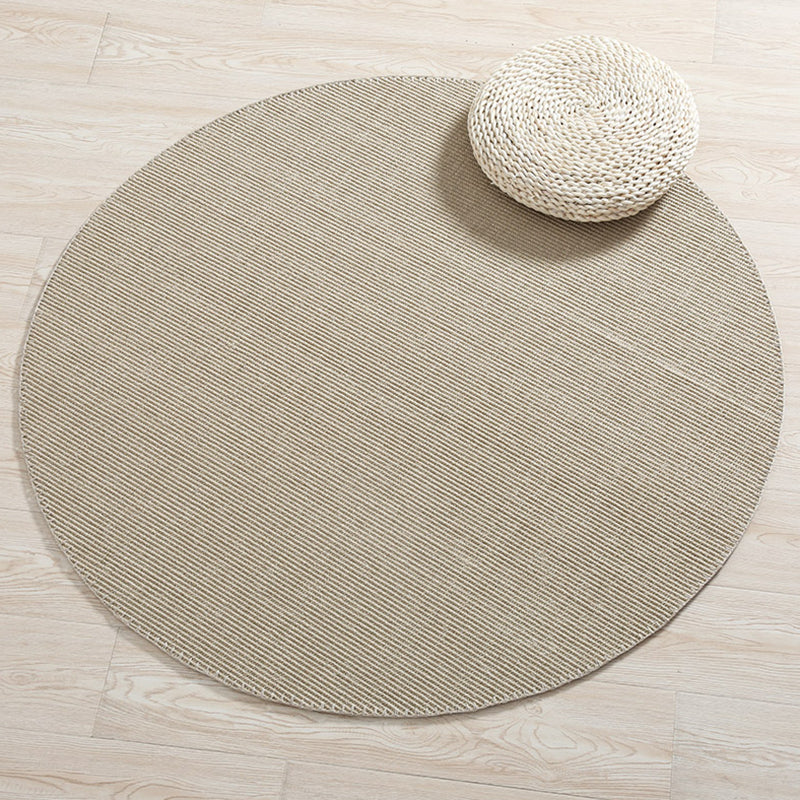 Simplicity Solid Color Rug Multi Color Sisal Area Carpet Non-Slip Backing Stain-Resistant Easy Care Indoor Rug for Decor Beige Clearhalo 'Area Rug' 'Rug' 2480102