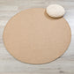 Simplicity Solid Color Rug Multi Color Sisal Area Carpet Non-Slip Backing Stain-Resistant Easy Care Indoor Rug for Decor Light Apricot Clearhalo 'Area Rug' 'Rug' 2480103