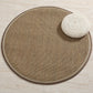 Simplicity Solid Color Rug Multi Color Sisal Area Carpet Non-Slip Backing Stain-Resistant Easy Care Indoor Rug for Decor Dark Coffee Clearhalo 'Area Rug' 'Rug' 2480105