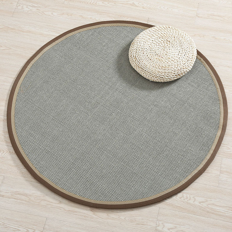 Simplicity Solid Color Rug Multi Color Sisal Area Carpet Non-Slip Backing Stain-Resistant Easy Care Indoor Rug for Decor Grey Clearhalo 'Area Rug' 'Rug' 2480107