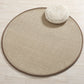 Simplicity Solid Color Rug Multi Color Sisal Area Carpet Non-Slip Backing Stain-Resistant Easy Care Indoor Rug for Decor Camel Clearhalo 'Area Rug' 'Rug' 2480115