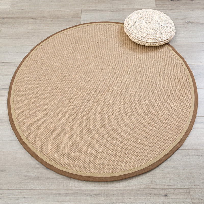 Simplicity Solid Color Rug Multi Color Sisal Area Carpet Non-Slip Backing Stain-Resistant Easy Care Indoor Rug for Decor Wood Clearhalo 'Area Rug' 'Rug' 2480118