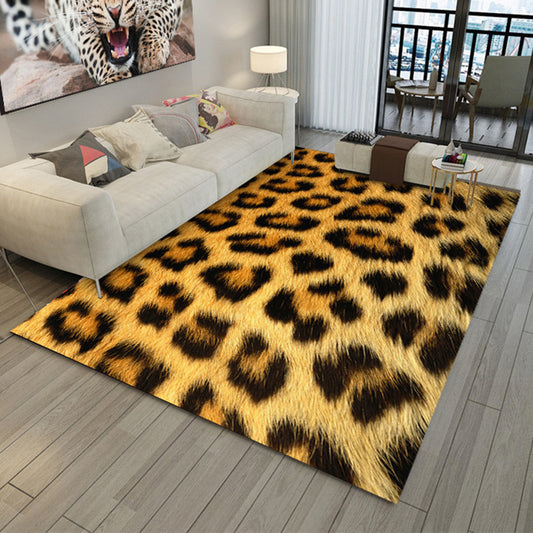 Casual Animal Skin Print Rug Multi Color Polypropylene Area Carpet Non-Slip Pet Friendly Indoor Rug for Living Room Yellow Clearhalo 'Area Rug' 'Casual' 'Rugs' Rug' 2480133
