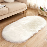 Multi Colored Solid Color Rug Fluffy Relaxing Area Carpet Non-Slip Backing Stain-Resistant Indoor Rug for Living Room White Clearhalo 'Area Rug' 'Casual' 'Rugs' Rug' 2480137